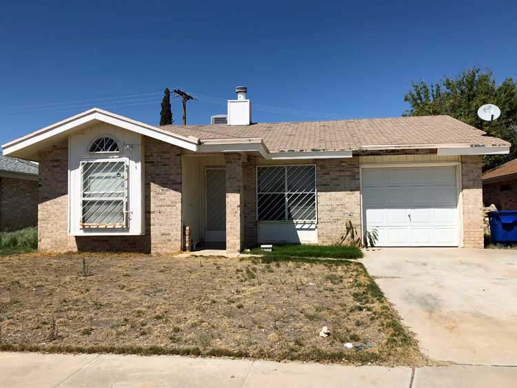 older home purchased by home buyers company in El Paso